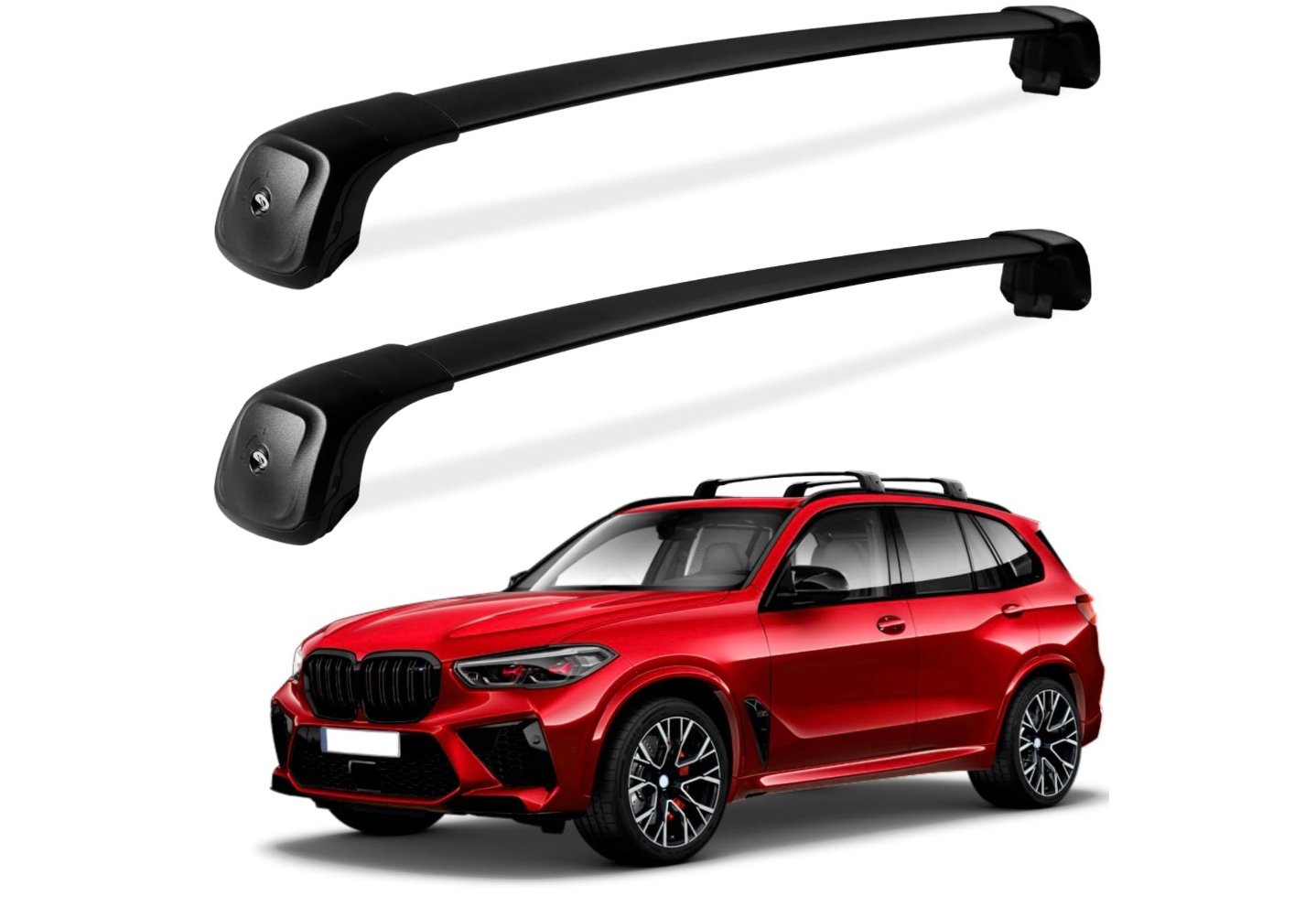 Roof Rack Cross Bars 260lbs Compatible with BMW X5 G05 2019 2020 2021 2022 2023