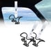 BRAND NEW 2PCS DINOSAUR BLACK JDM TSURIKAWA RING White Handle Strap Drift Charm