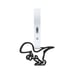 BRAND NEW 2PCS DINOSAUR BLACK JDM TSURIKAWA RING White Handle Strap Drift Charm