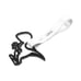 BRAND NEW 2PCS DINOSAUR BLACK JDM TSURIKAWA RING White Handle Strap Drift Charm