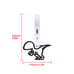 BRAND NEW 2PCS DINOSAUR BLACK JDM TSURIKAWA RING White Handle Strap Drift Charm