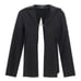 Jacquemus La Chemise Notte Open Charm Logo Satin Black Shirt Blouse NWT