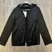 Jacquemus La Chemise Notte Open Charm Logo Satin Black Shirt Blouse NWT