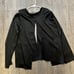 Jacquemus La Chemise Notte Open Charm Logo Satin Black Shirt Blouse NWT
