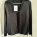 Jacquemus La Chemise Notte Open Charm Logo Satin Black Shirt Blouse NWT