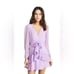 For Love and Lemons Tarta Long Sleeve Mini Dress Lavender | Size S