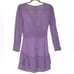 For Love and Lemons Tarta Long Sleeve Mini Dress Lavender | Size S