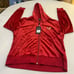 NWT True Religion Red Dahlia Classic Velour Zip Hoodie Size XL New
