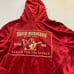 NWT True Religion Red Dahlia Classic Velour Zip Hoodie Size XL New