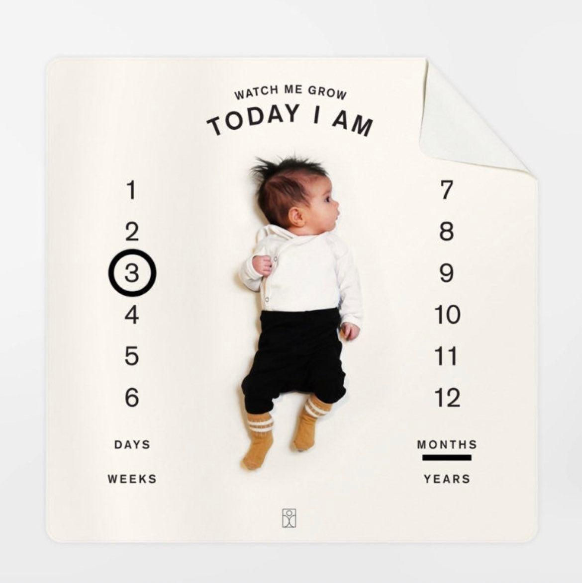 Leather Baby Milestone Mat