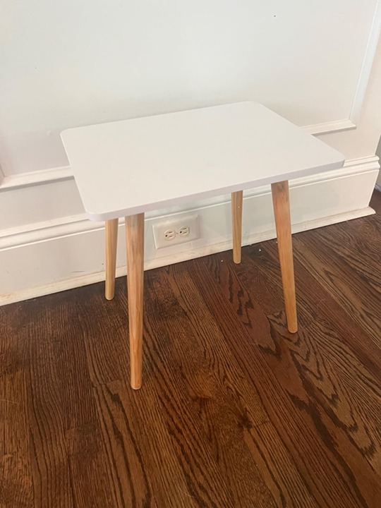 Small Table, Modern Home Decor Bedside Table for Living Room Bedroom White