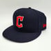 Men's New Era Navy Cleveland Guardians Road Authentic Collection On-Field 7 ⅜