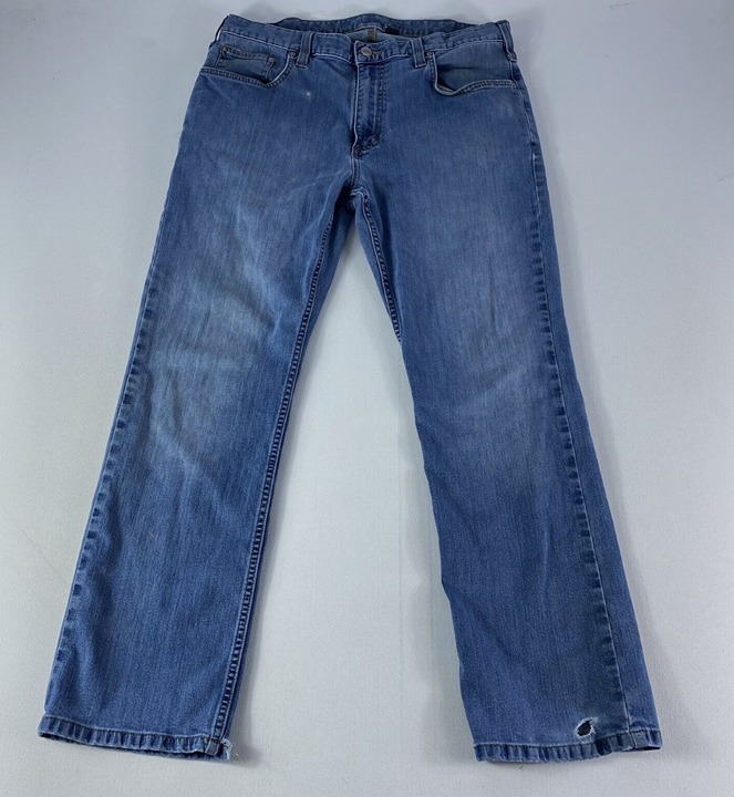 Men's Jeans, Size 36x30, Blue Denim Workwear Blend