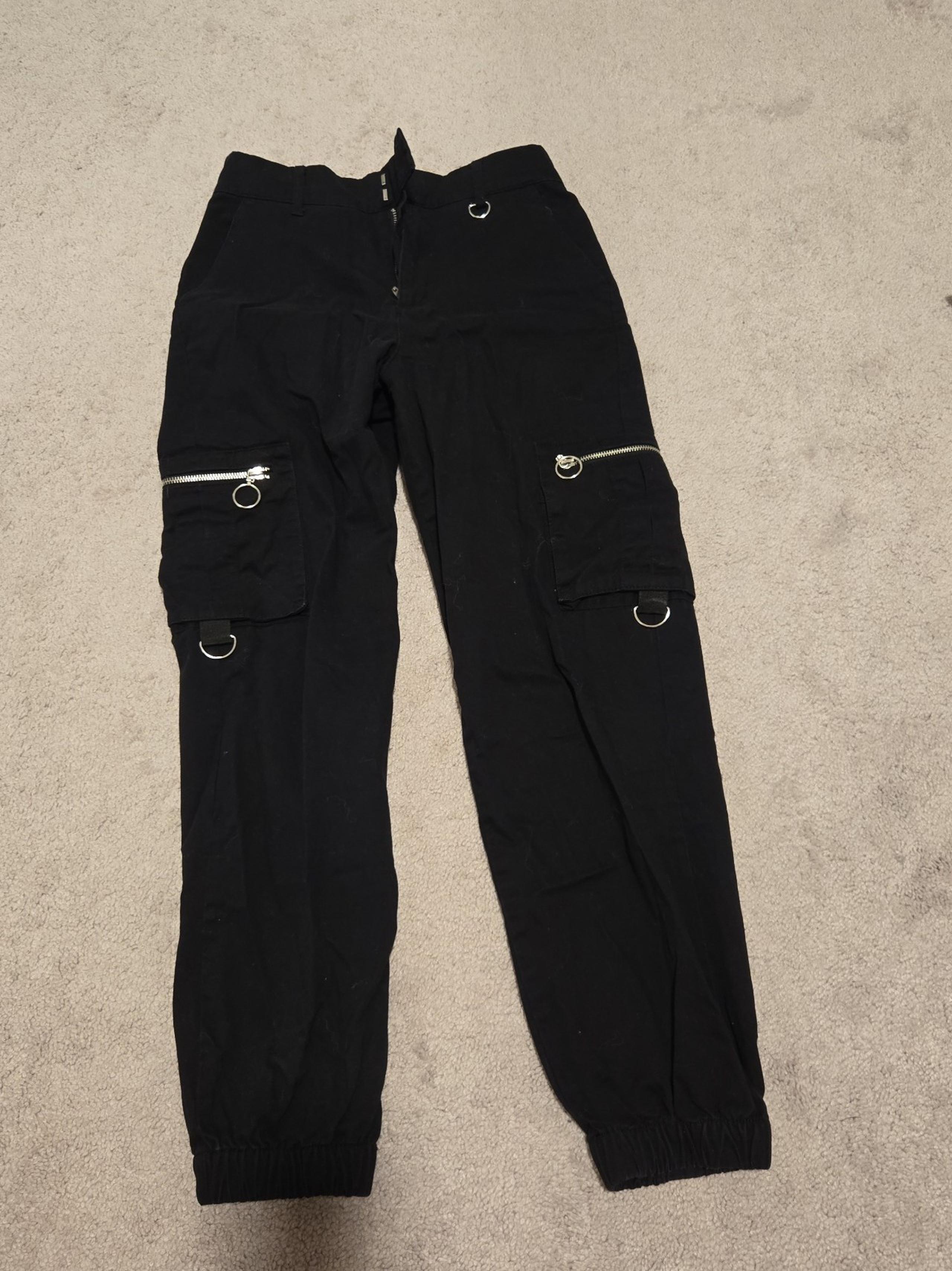 Black cargo pants