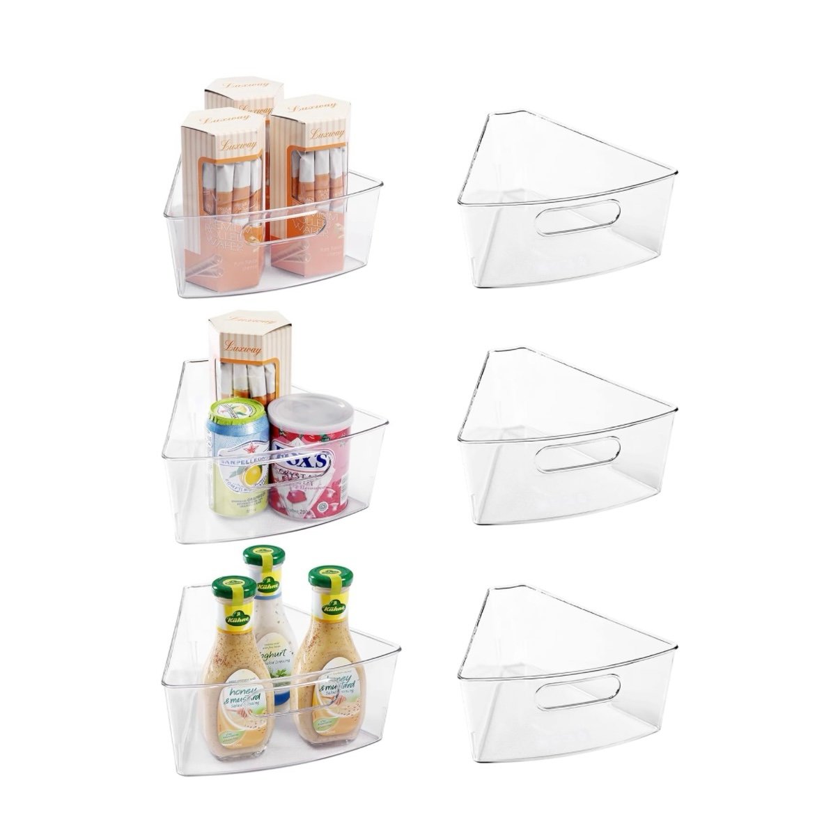 Oubonun Lazy Susan Organizers Set of 6, 11.6’’ x 10.2’’ x 4.1’'