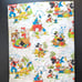 Vintage 1960s Walt DIsney Mickey & Minnie Mouse Twin Bed Flat Sheet - Made in US