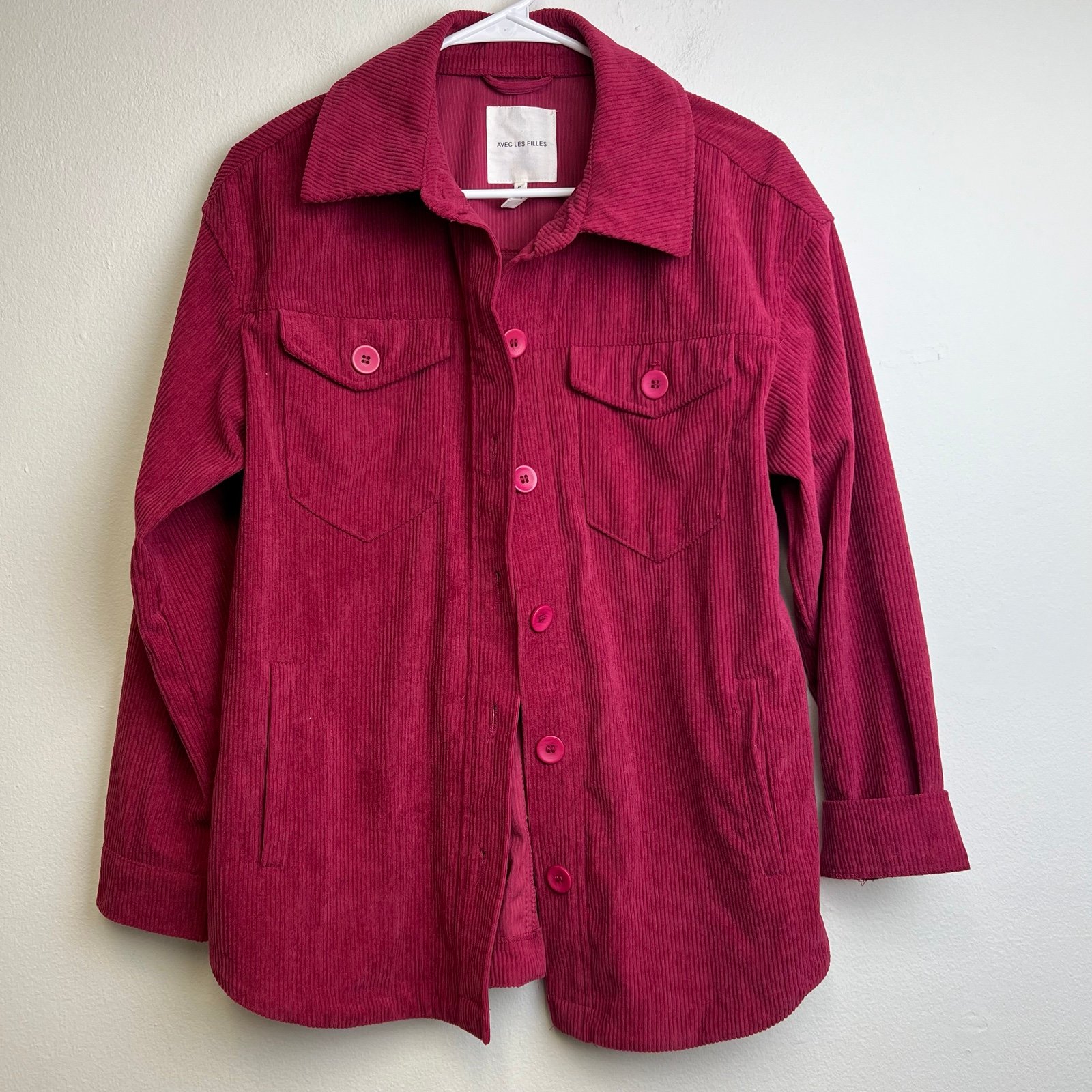 AVEC LES FILLES Corduroy Shirt Jacket
