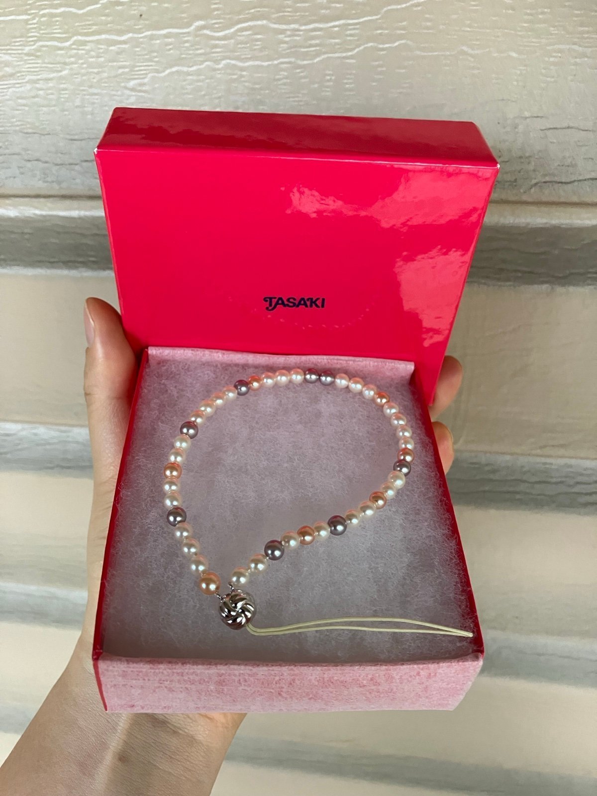 Tasaki multi-color pearl beaded phone /key lanyard wristband strap 5mm