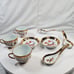 Vintage Chinese Porcelain Gold Trim 8 Piece Set
