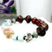 Boho Chic Czech Glass & Crystal Elephant Beaded Stretch Bracelet 7 Stackable