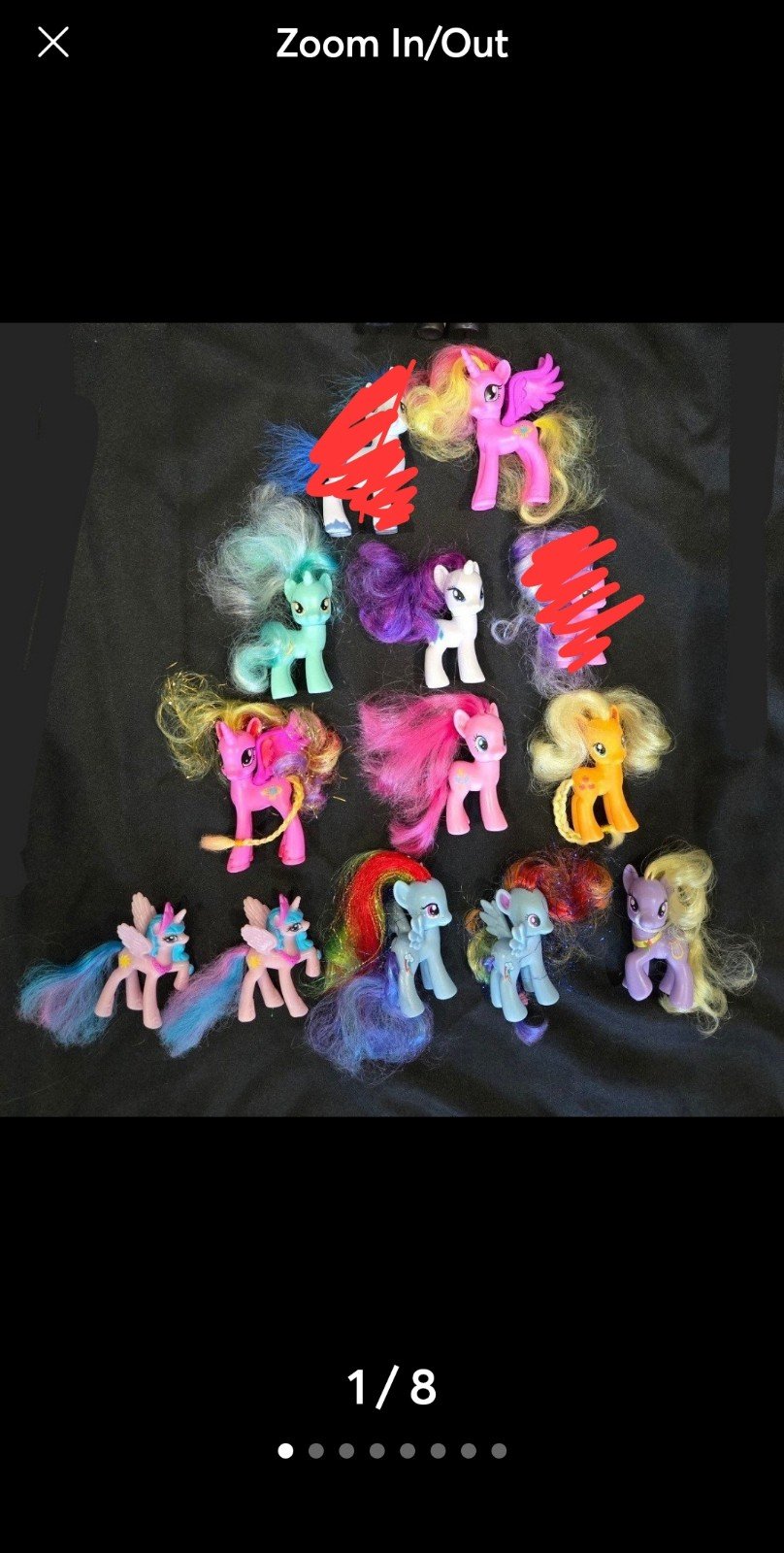 MLP My Little Pony G4 brushable LOT of 9 +2
