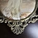 Vintage Italian Fabric Print Wall Art – Blue Boy & Pinkie – Ornate Brass Frames