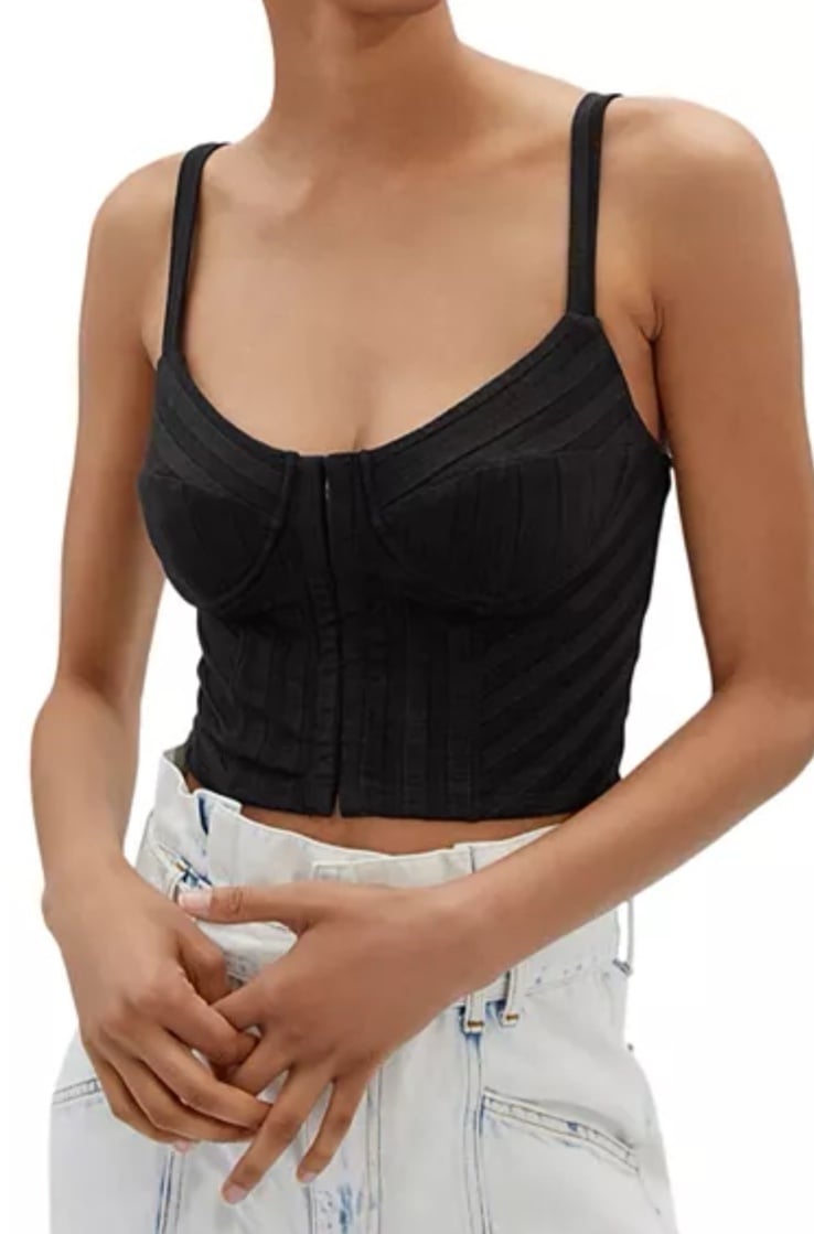 Jonathan Simkhai Standard Dee Compact Rib Bustier Tank Top