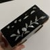 Chinese Mother of Pearl Wood Lacquer Box Old Man Floral Asian Trinket Decor