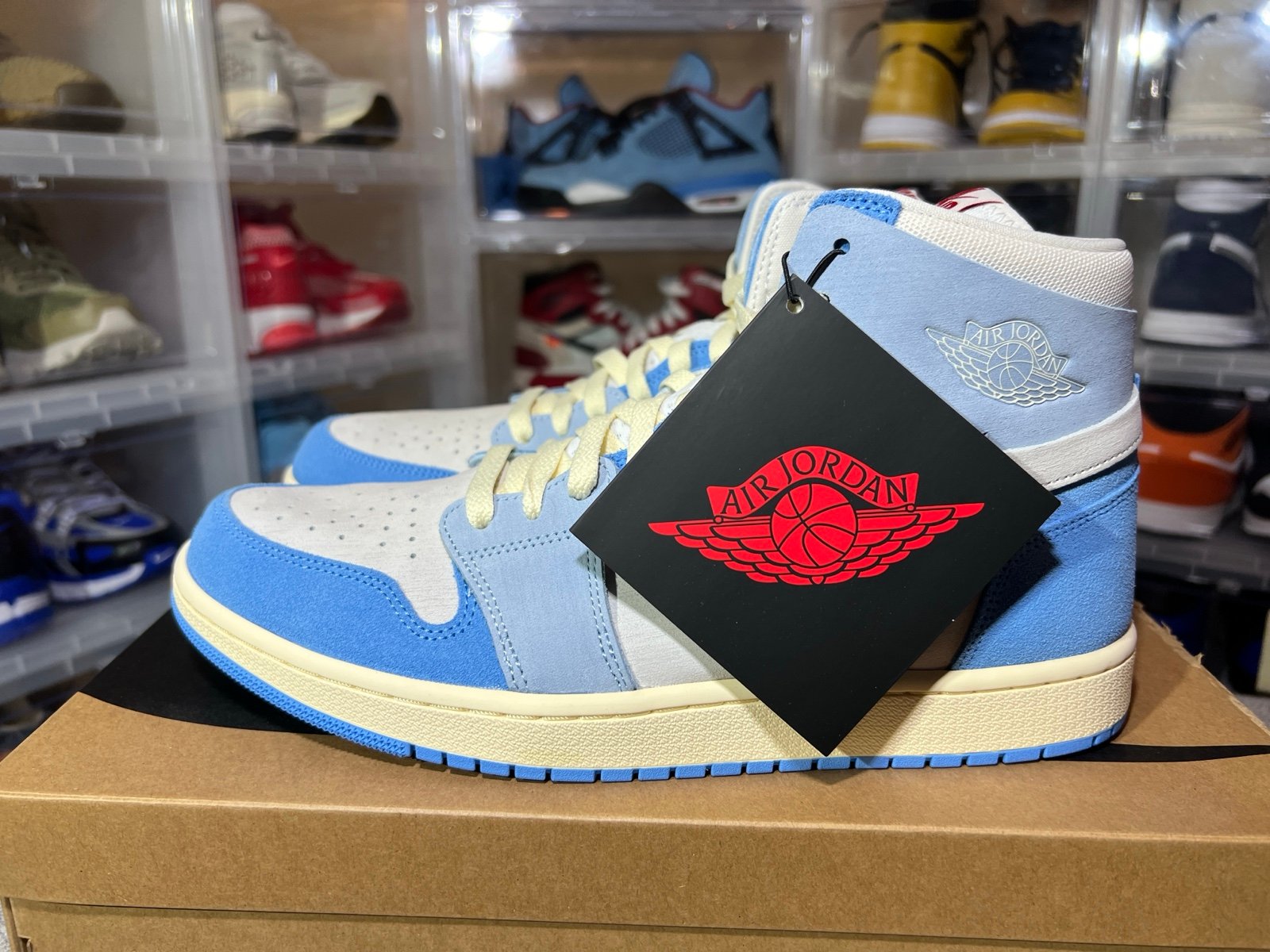 Size 11.5 - Air Jordan 1 Zoom Comfort 2 High University Blue W (DV1305 004)
