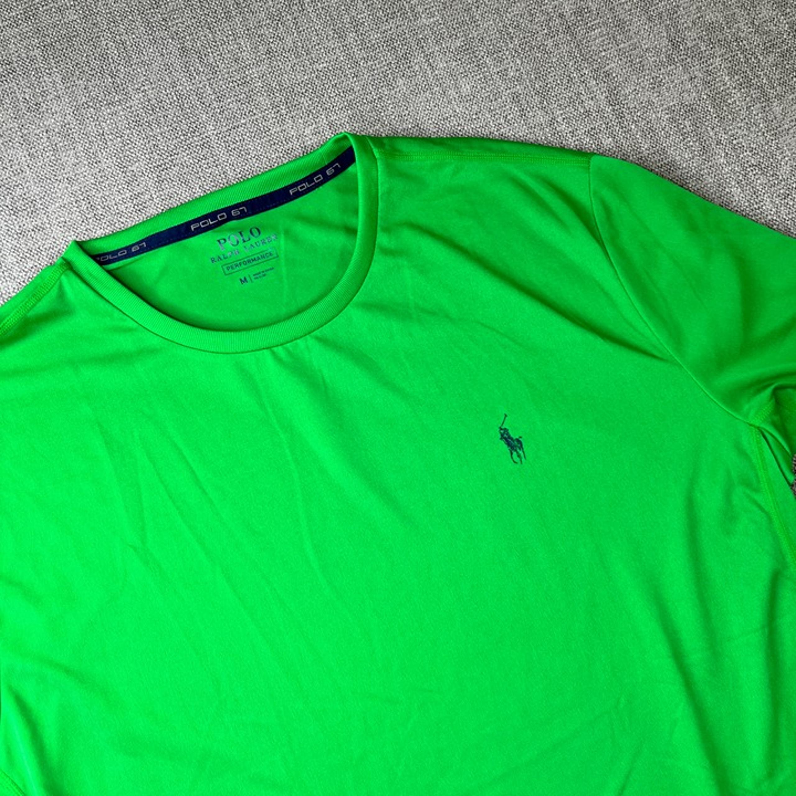 NWT Polo Ralph Lauren Performance Mens M Green Short Sleeve Athletic Shirt