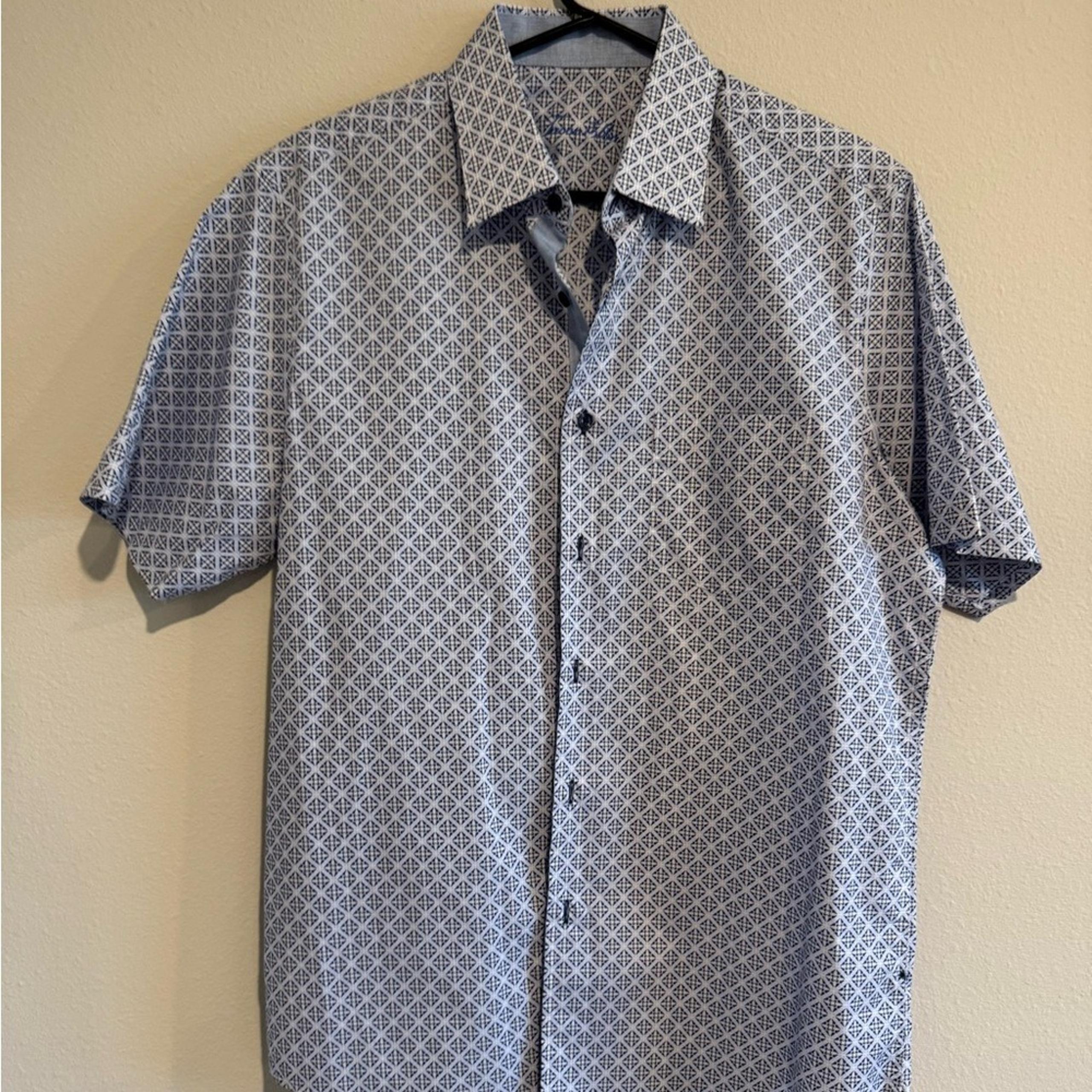 Mens Tasso Elba Short Sleeve Shirt, Size M