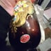 An antique chocolate pot