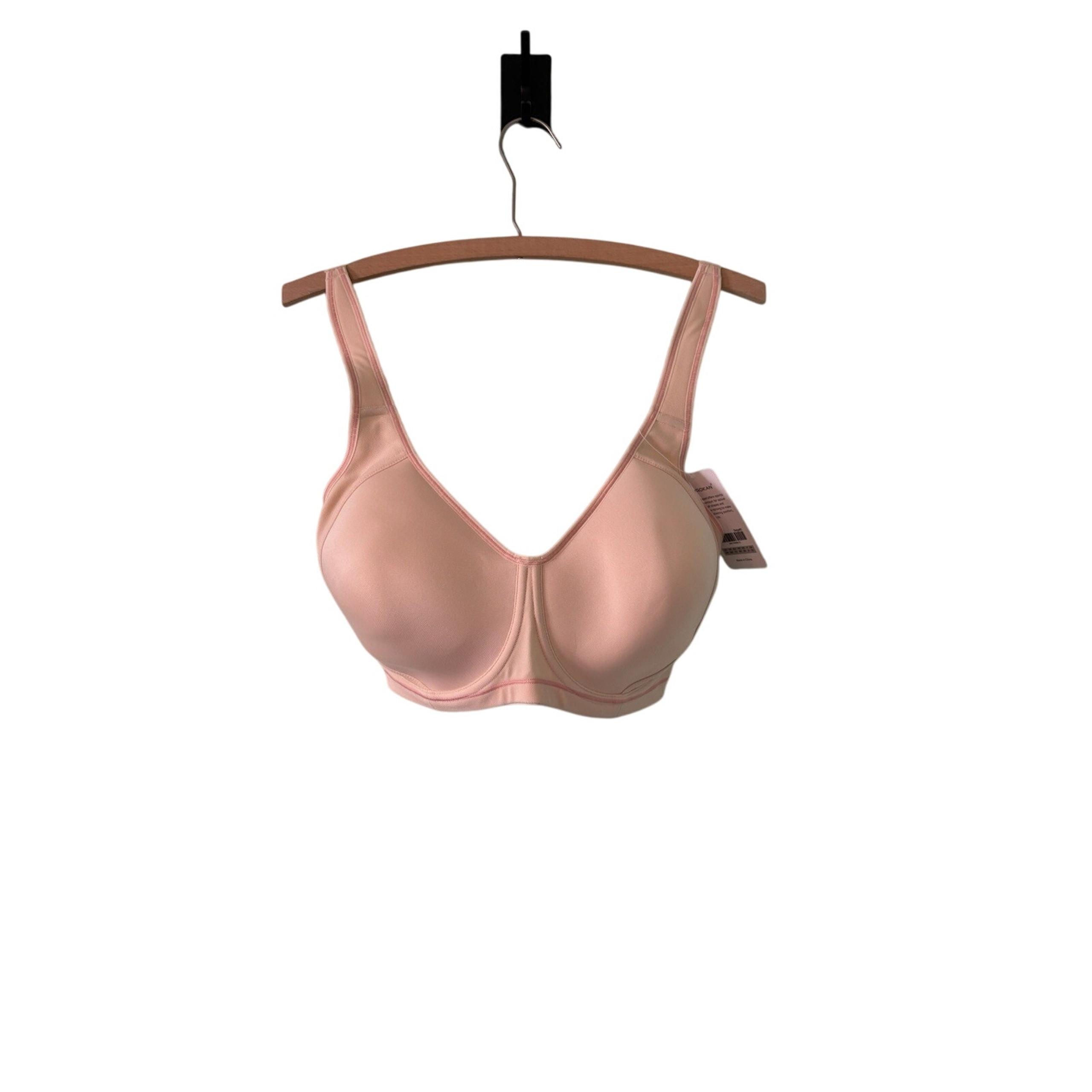 SYROKAN Women’s 32H Beige Max Control Underwire Sports Bra High Impact