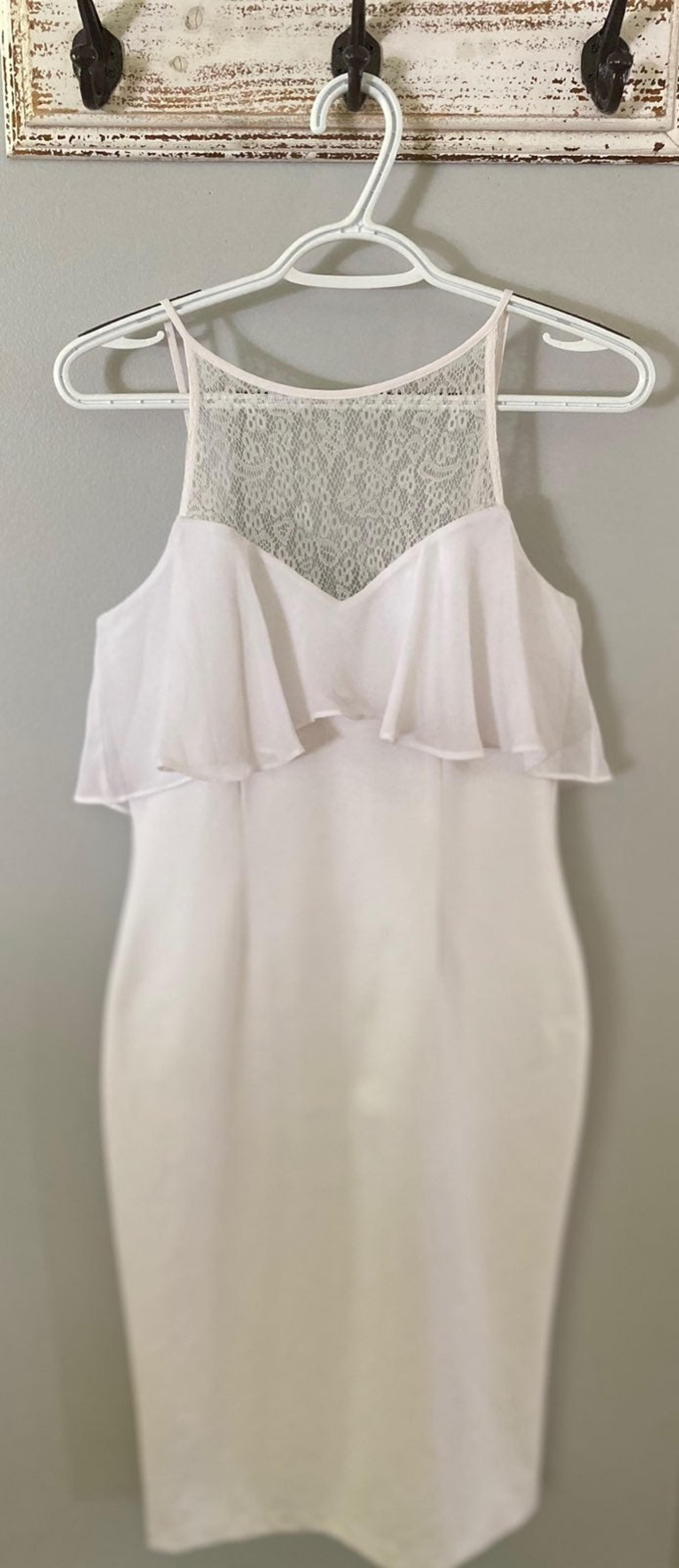 BCBG White Midi Dress SZ 10