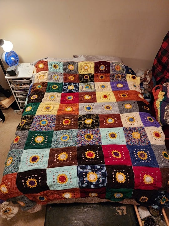 NWT Original Design Hand-Crafted Crocheted Bedspread