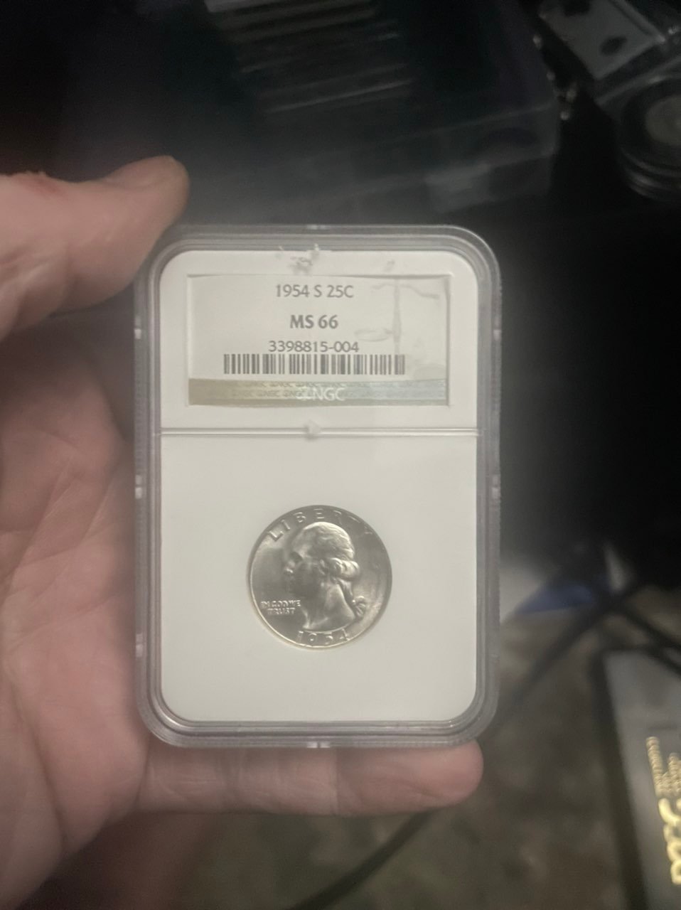 1954-S 25¢