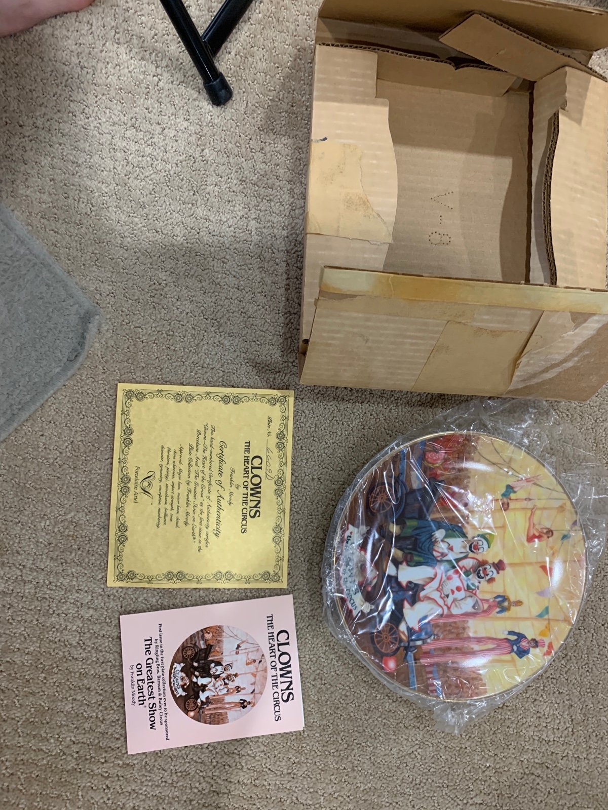Collector Plate Ringling Brothers Circus Clowns 6609D