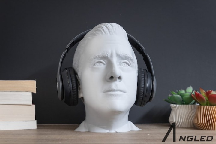 Michael Scott Headphone Stand and Holder_Gaming_Room Decor_Office_Desktop