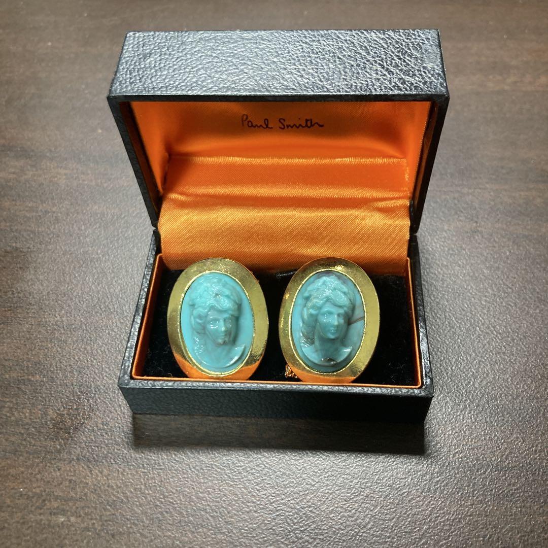 Paul Smith Blue Cameo Cufflinks