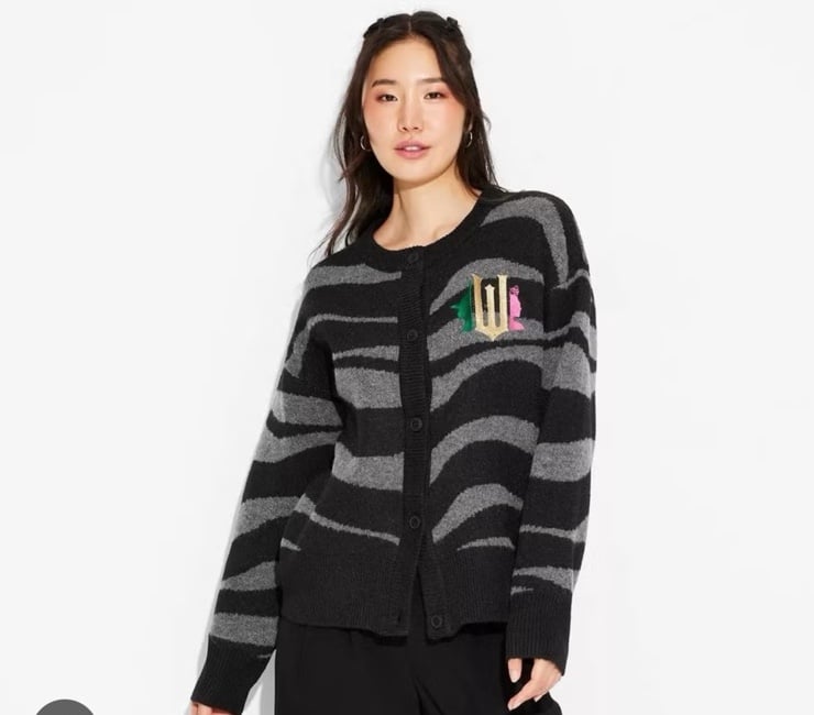 NWT Paul Tazewell X Target Wicked Gray Striped Cardigan Sweater S M L