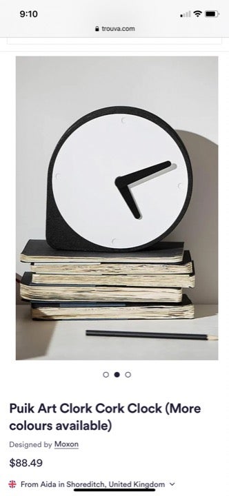 Puik Cork Table Clock / Minimal Clock/ clork clock