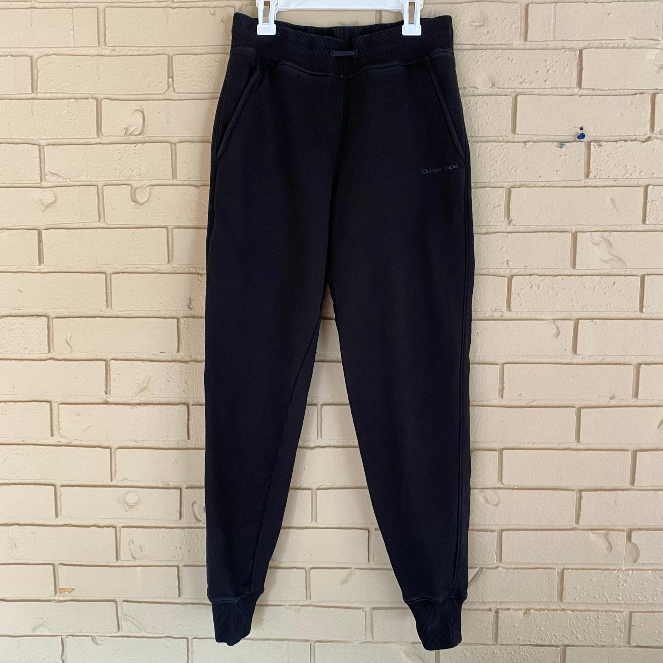 Outdoor Voices Jogger Sweatpants Women's Small S Black Stretch High Rise Waist
