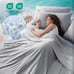 SLEEP ZONE Nanotex King Size Cooling Comforter Set, 3 Pieces