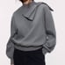 ZARA oversized bow pullover bow top