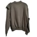 ZARA oversized bow pullover bow top