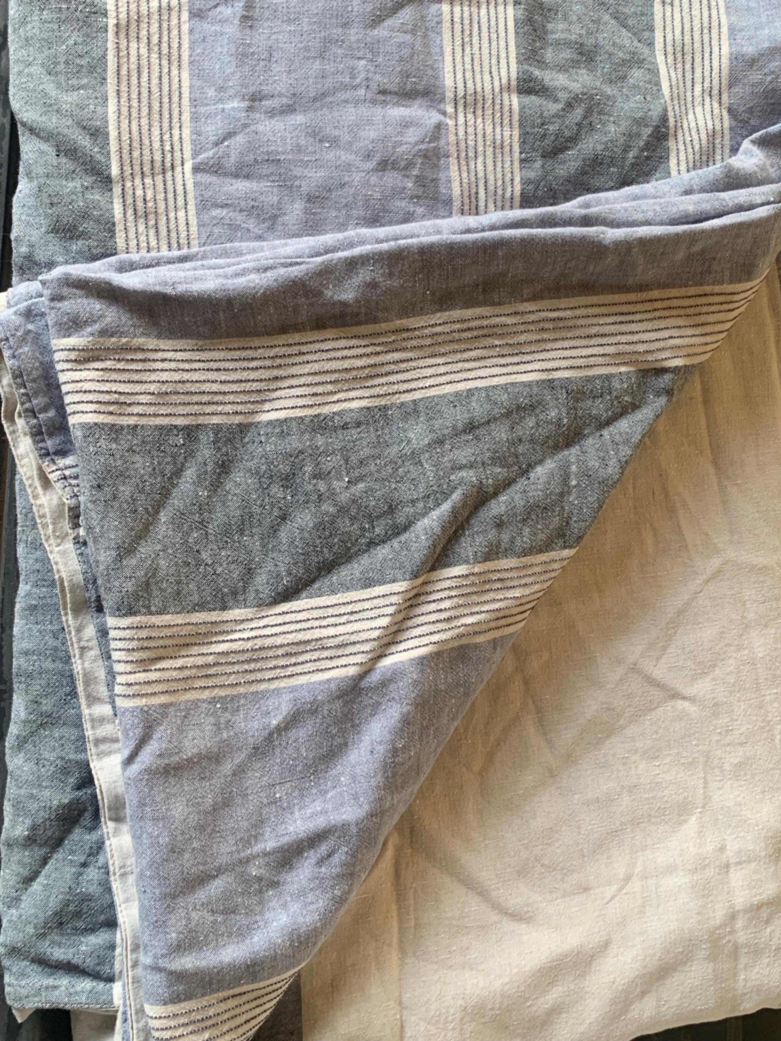 Hotel collection linen blend king duvet cover
