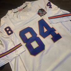 Shannon Sharpe Denver Broncos Hall of Fame All White Jersey #84 Size 3XL