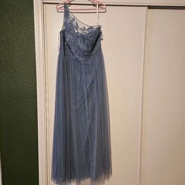 David's Bridal one shoulder Bride maids dress