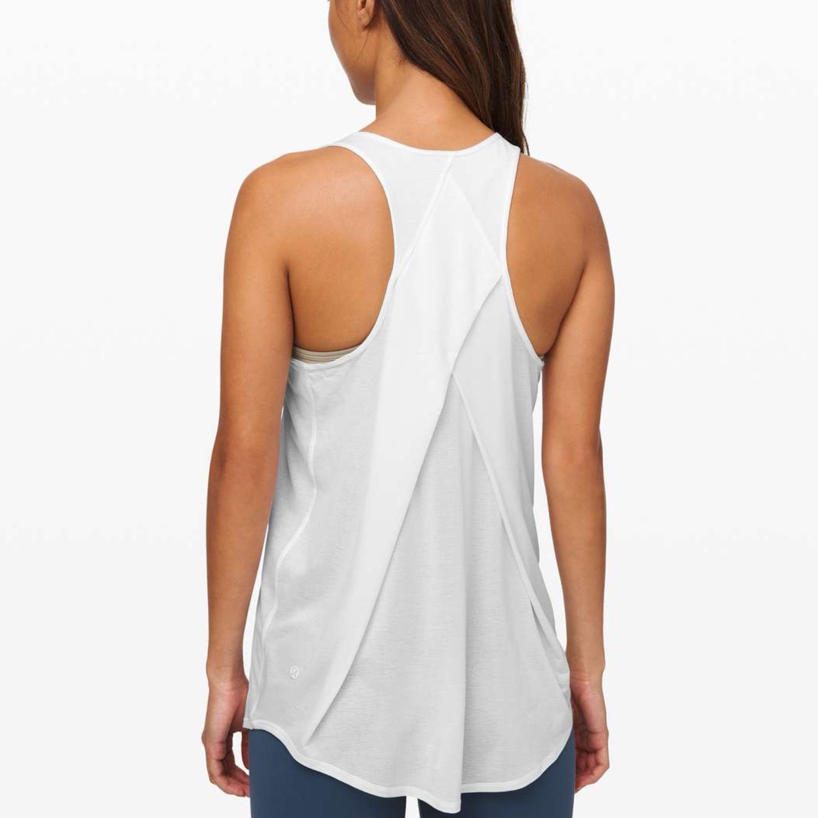 Lululemon Essential Tank Pleated *Sz 10 Jersey In White