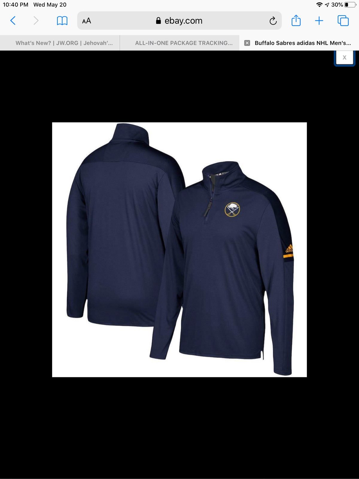Buffalo Sabres Pro Quarter Zip Pullover